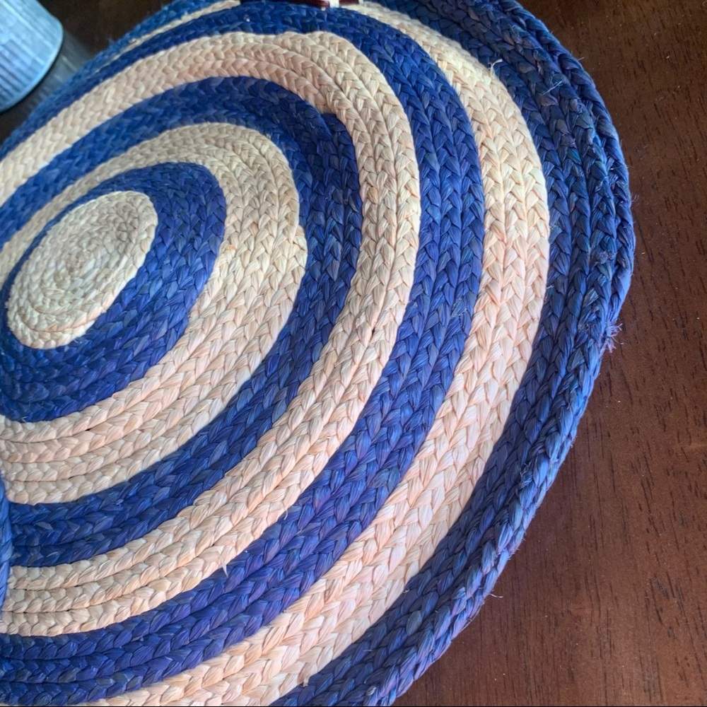 Kate Spade Rwanda Hand in Hand Raffia Circle Bag - Picture 7 of 7
